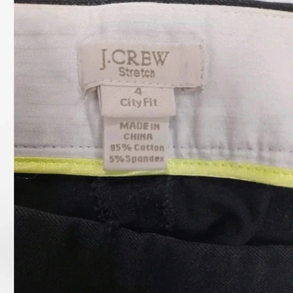 J. Crew Black  City Fit Capri Size 4 - Picture 7 of 9